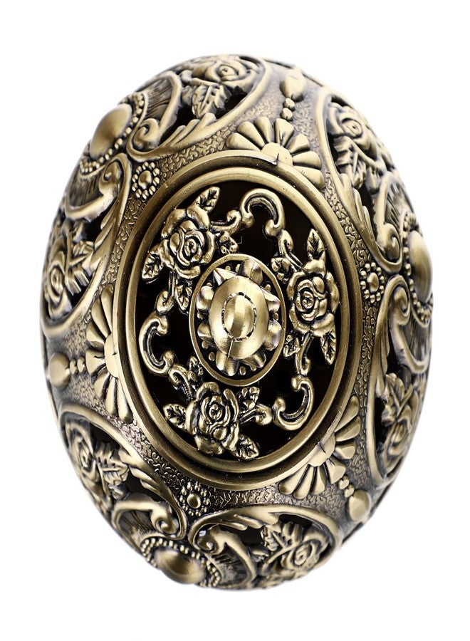 JUXYES Vintage Incense Burner Holder with Removable Ash Catchers, Metal Censer Antique Cone Coil Incense Burner Holder Zinc Alloy Spiritual Aromatherapy Yoga Meditation Gifts Retro Home Decoration - Image 5